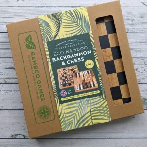 Eco Bamboo Back Gammon & Chess Games
