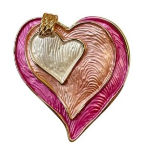 Magnetic Brooch – Pink Heart